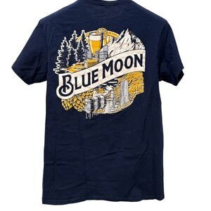 Blue Moon Men's Medium Navy T-shirt